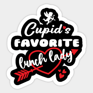 Cupid's Favorite Lunch Lady Sticker